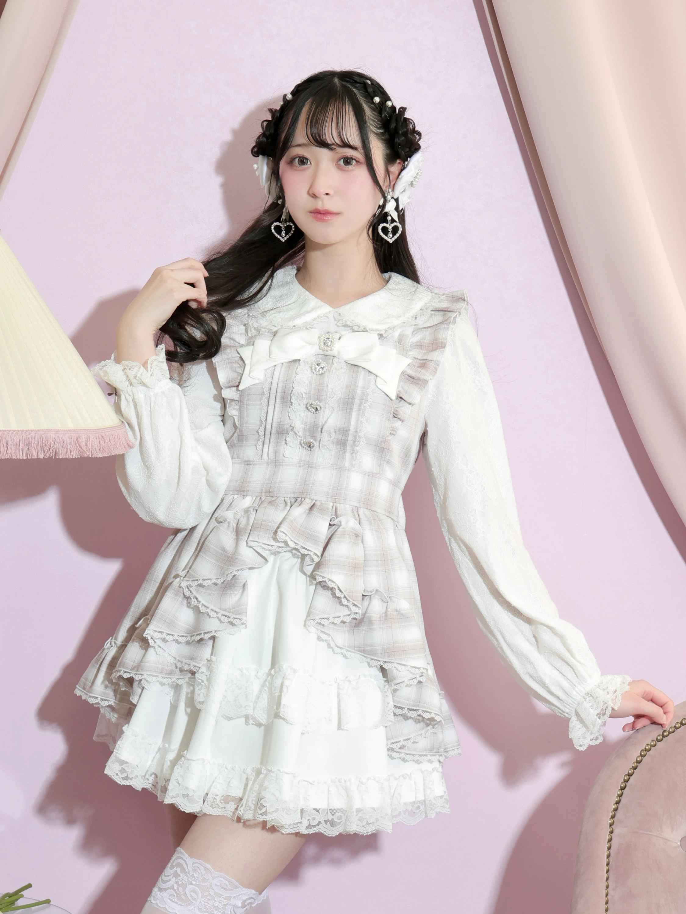 プリンセスフレアドレッシーセットアップ（セットアップ｜ピンク