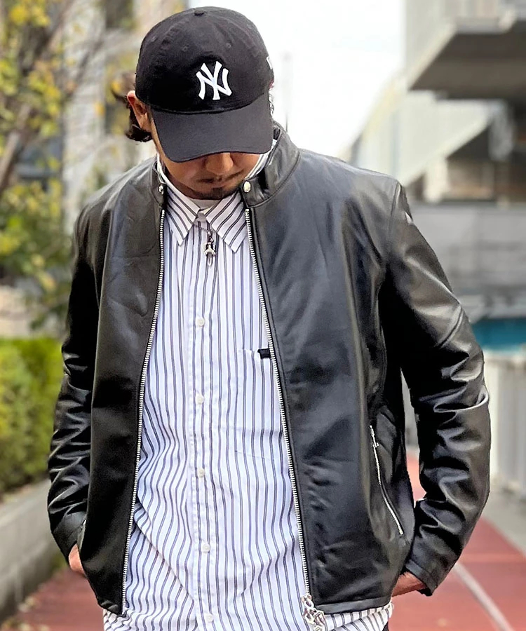 The Rolling Stones×JACKROSE】 LAMB LEATHER S RIDERS(MENS