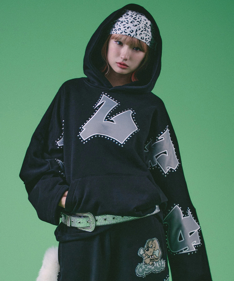 GALFY/ガルフィー ギャル男BIGロゴダブダブパーカー *セットアップ対応