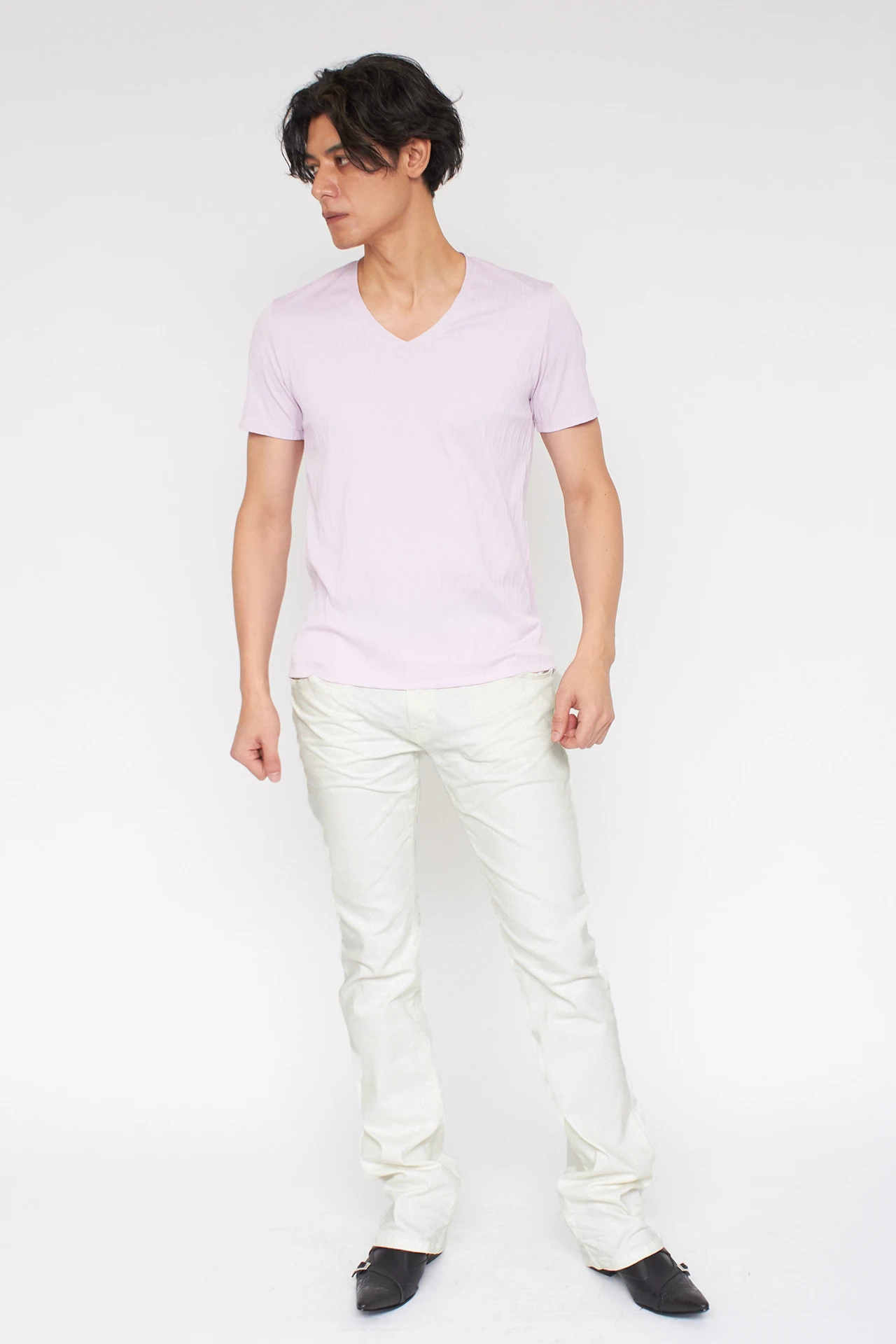 TORNADO MART∴ホワイトシェービングシューカットデニム / TORNADO