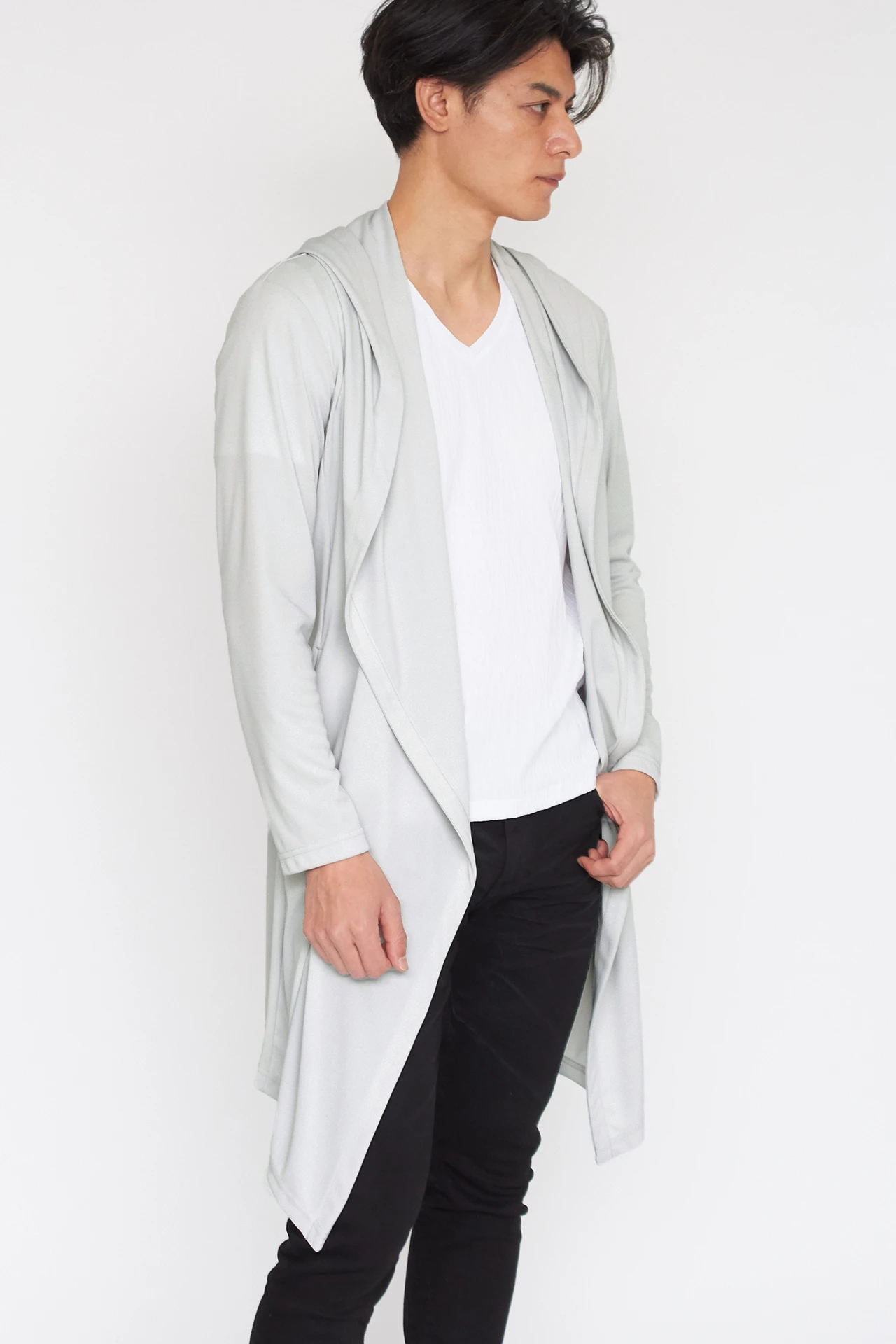 TORNADO MART∴フーディドレープロングカーデ / TORNADO MART