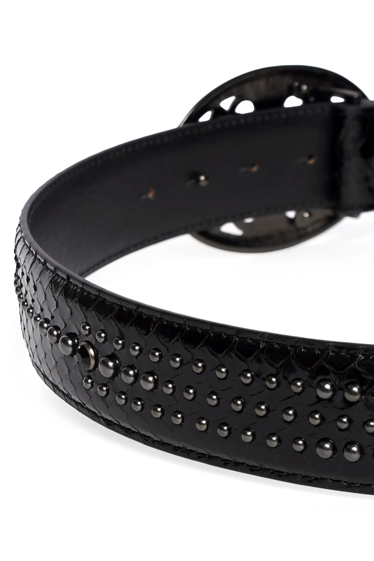 TORNADO MART∴オーバルTOPスタッズスネークベルト / TORNADO MART