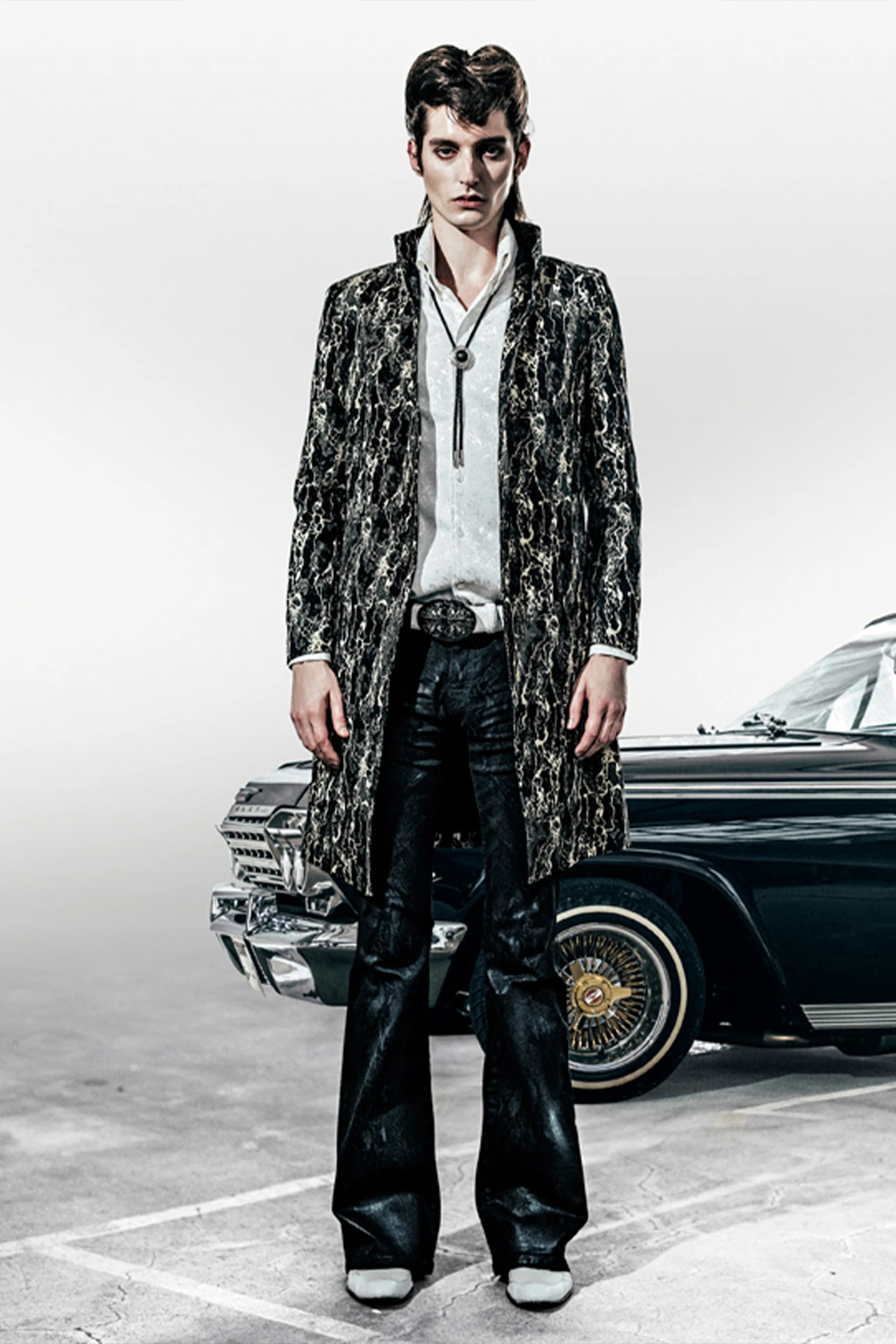 TORNADO MART∴オーバルTOPスタッズスネークベルト / TORNADO MART