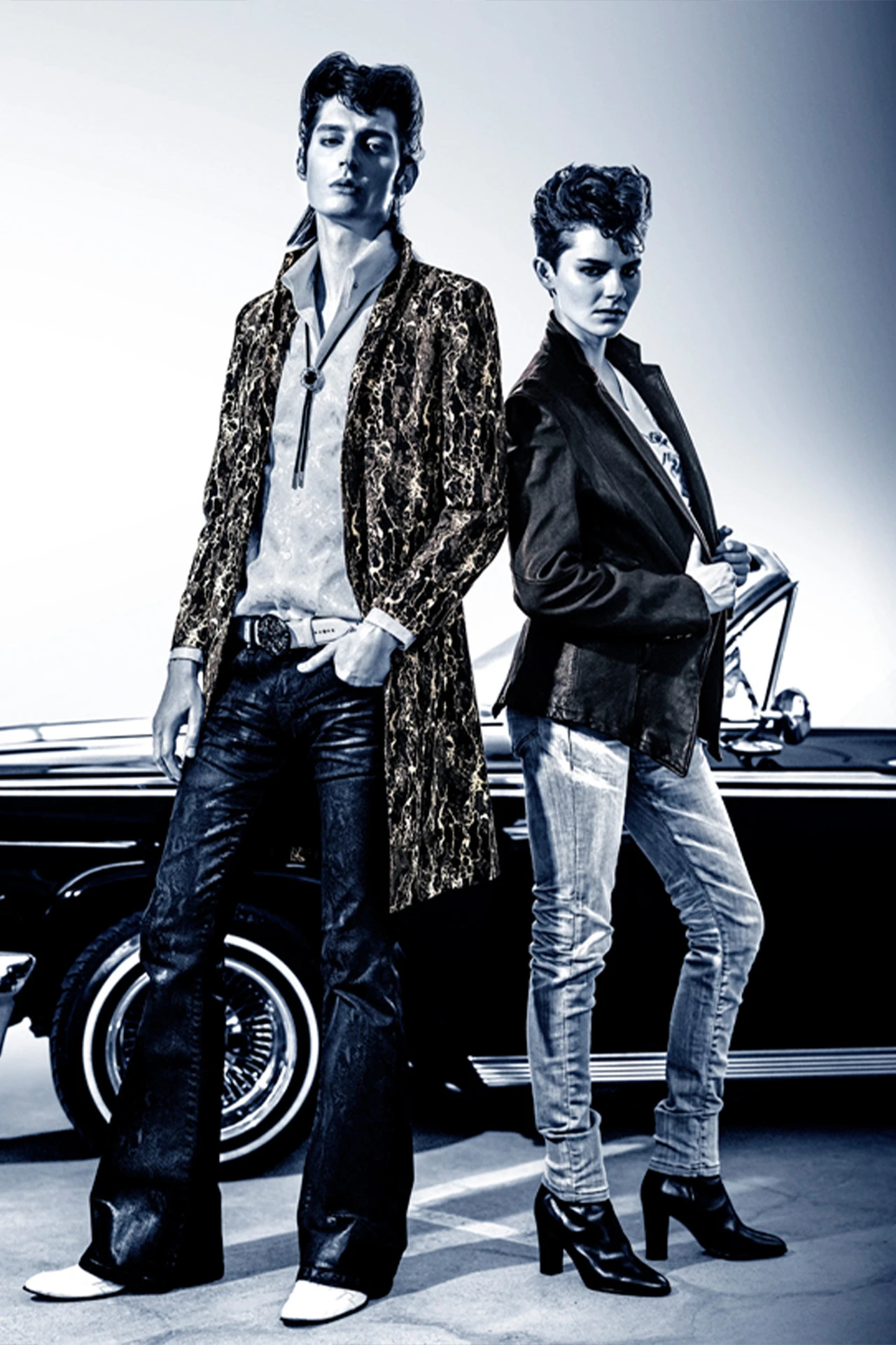 TORNADO MART∴ローズJQストール付きイタリアンBDシャツ / TORNADO