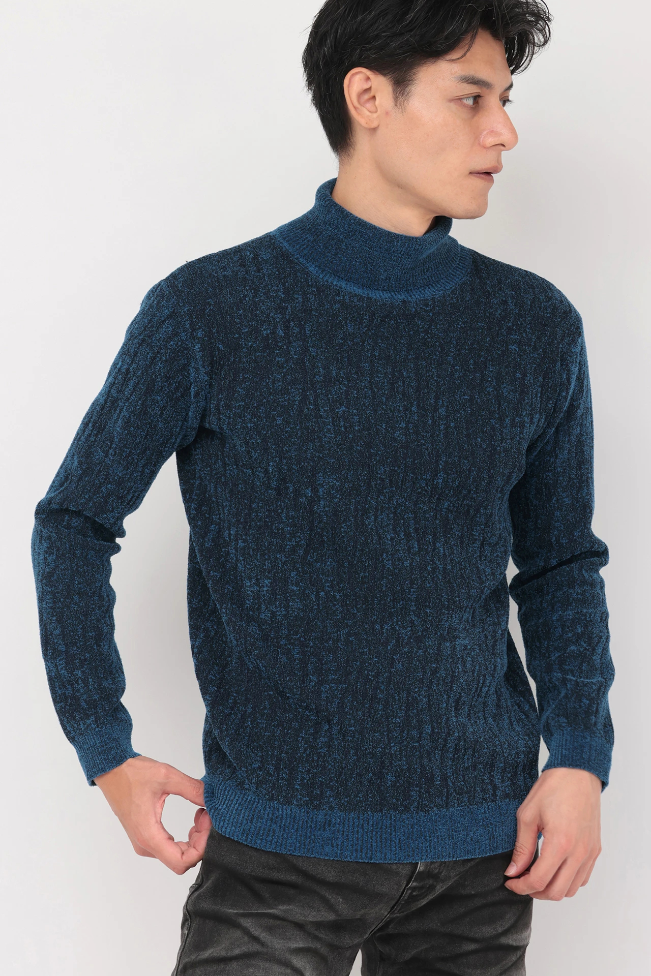 TORNADO MART∴ディゾルブジャガードタートネックニット / TORNADO