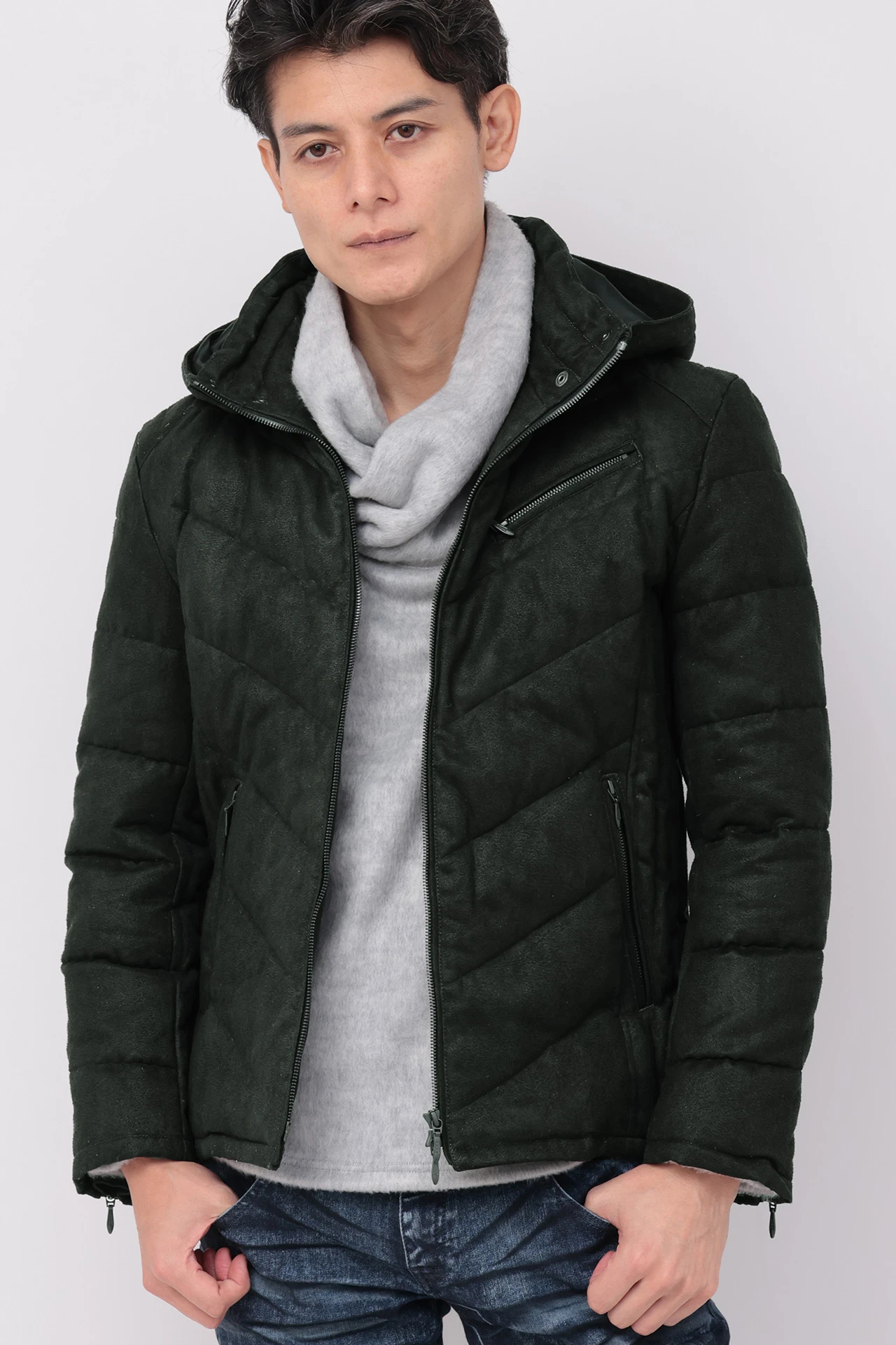 TORNADO MART∴T/Cスェードダウンブルゾン / TORNADO MART（トルネード