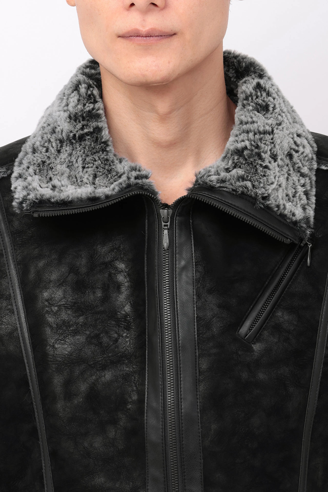 TORNADO MART∴マイクロファーボンディングブルゾン / TORNADO MART