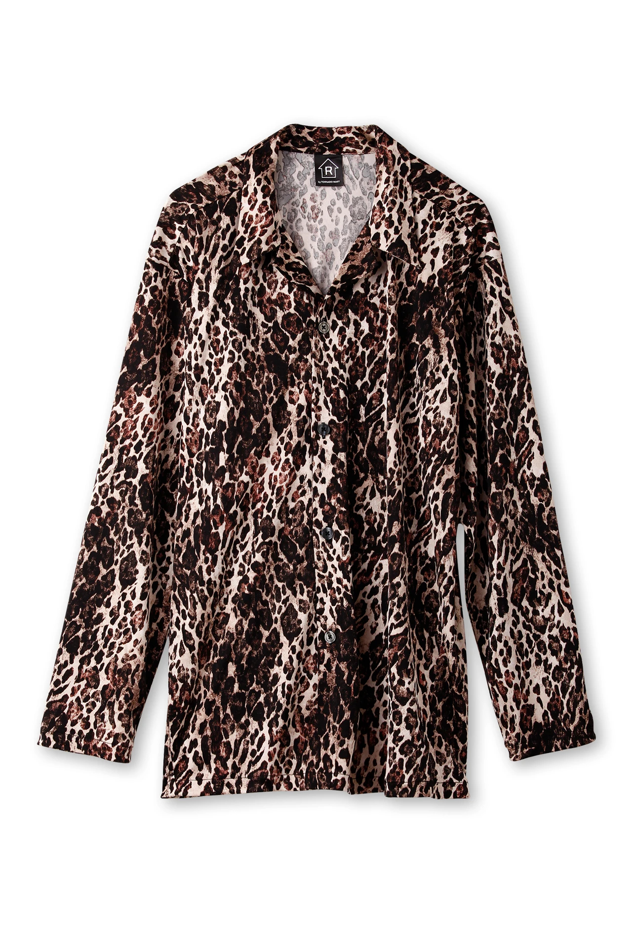 R by TORNADO MART∴レオパードプリントラウンジシャツ［セットアップ
