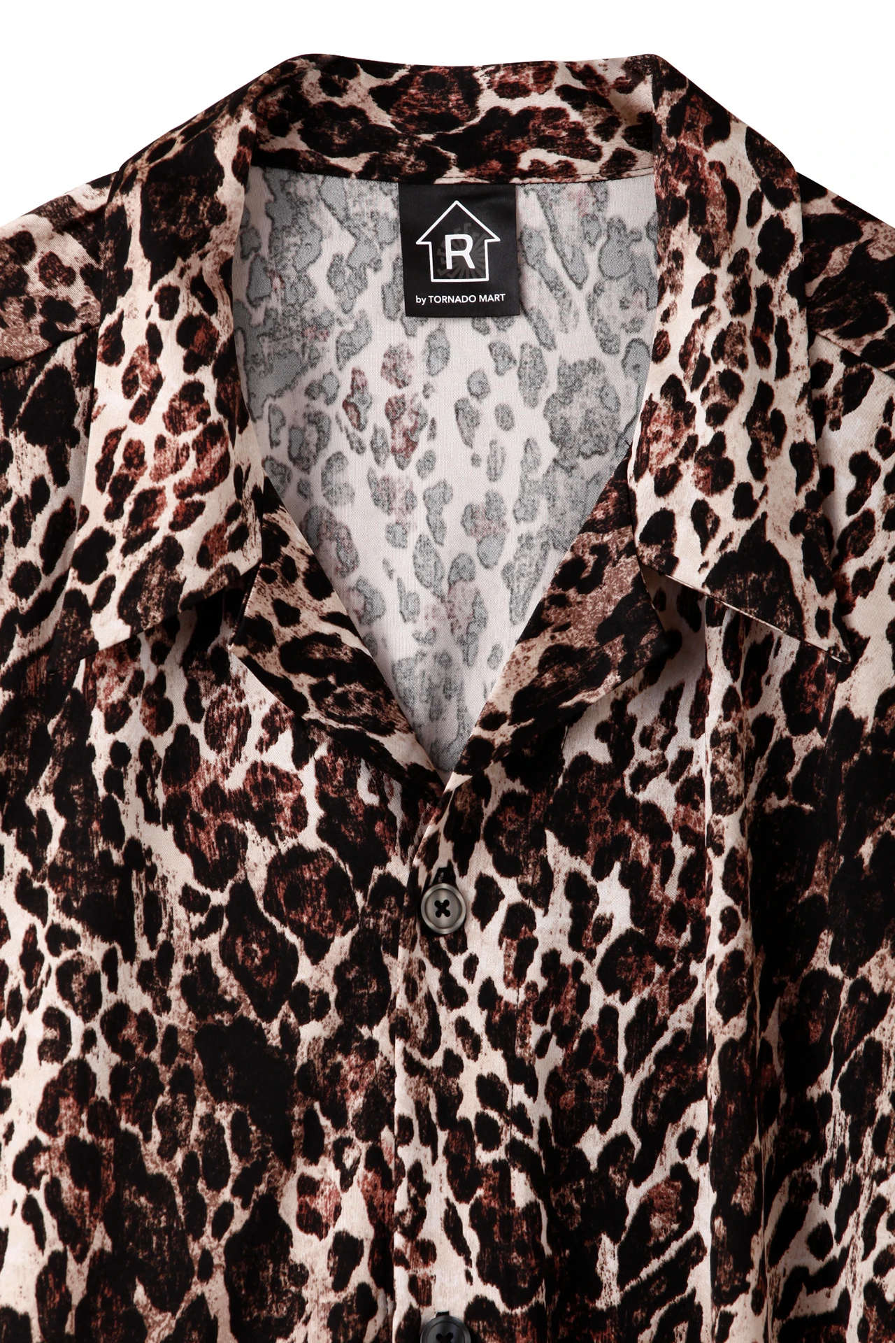 R by TORNADO MART∴レオパードプリントラウンジシャツ［セットアップ