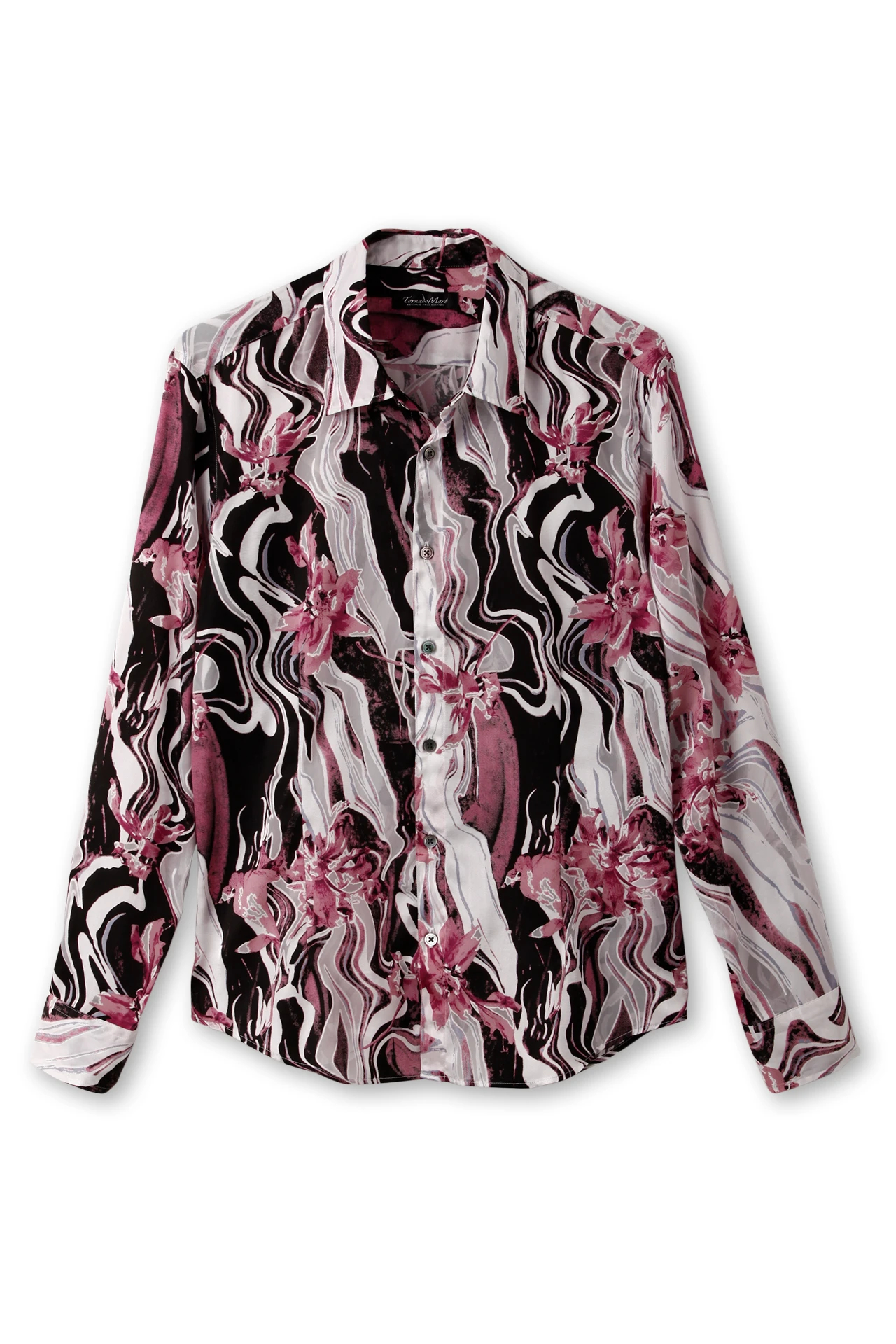 TORNADO MART∴マーブルフラワープリントシャツ / TORNADO MART