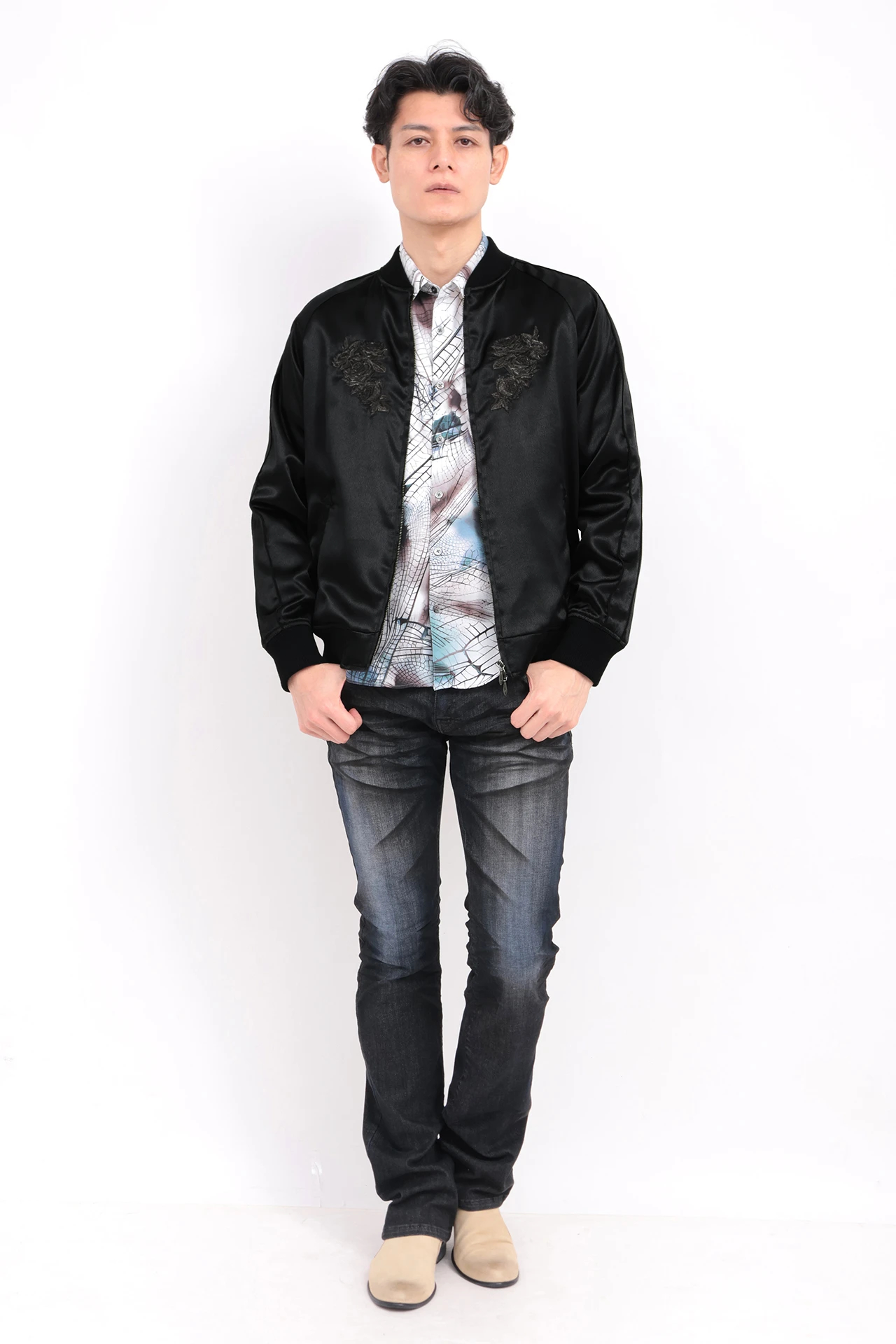 TORNADO MART∴ブラックサーフスカジャン / TORNADO MART（トルネード