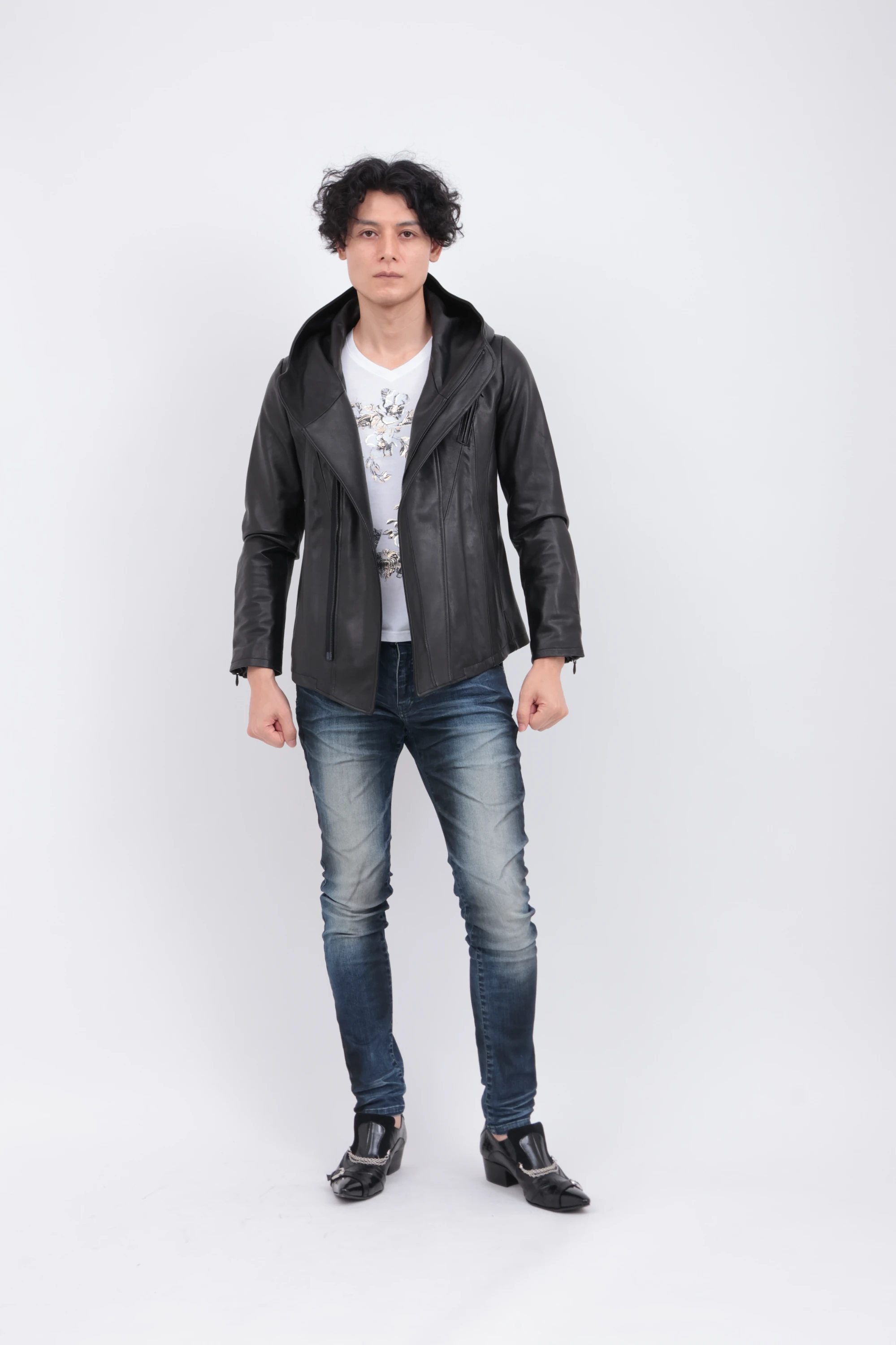 TORNADO MART∴フーディレザーブルゾン / TORNADO MART（トルネード