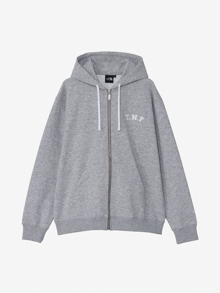 公式・限定】TNFロゴヘザースウェットフルジップフーディ（ユニ
