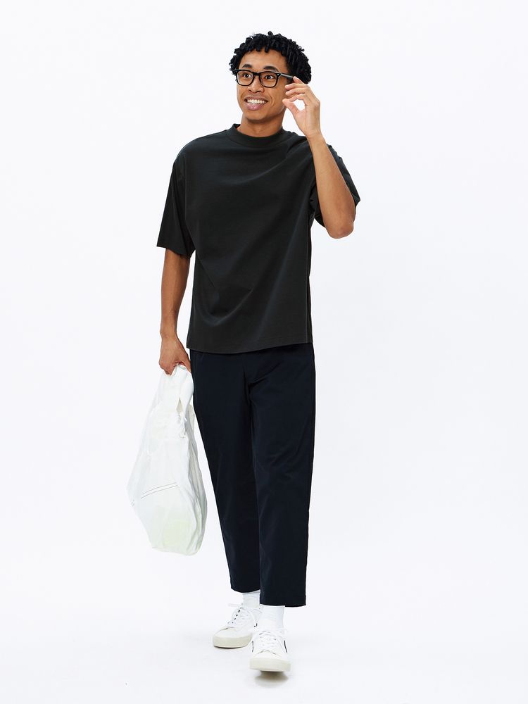 公式・アウトレット】スムースコンフォートハーフスリーブモックネック