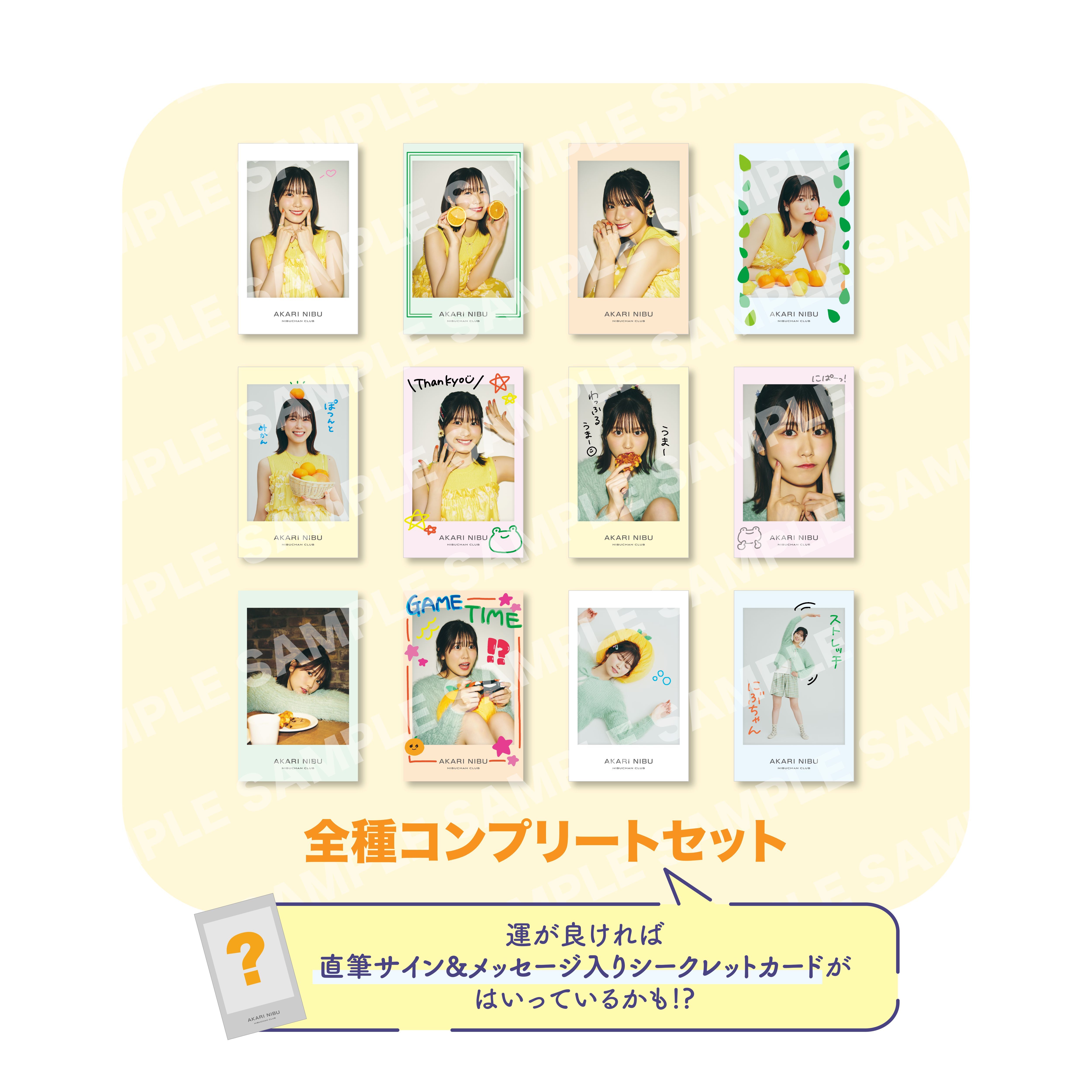 チェキ風カードコンプリートセット | AKARI NIBU Official Goods Store