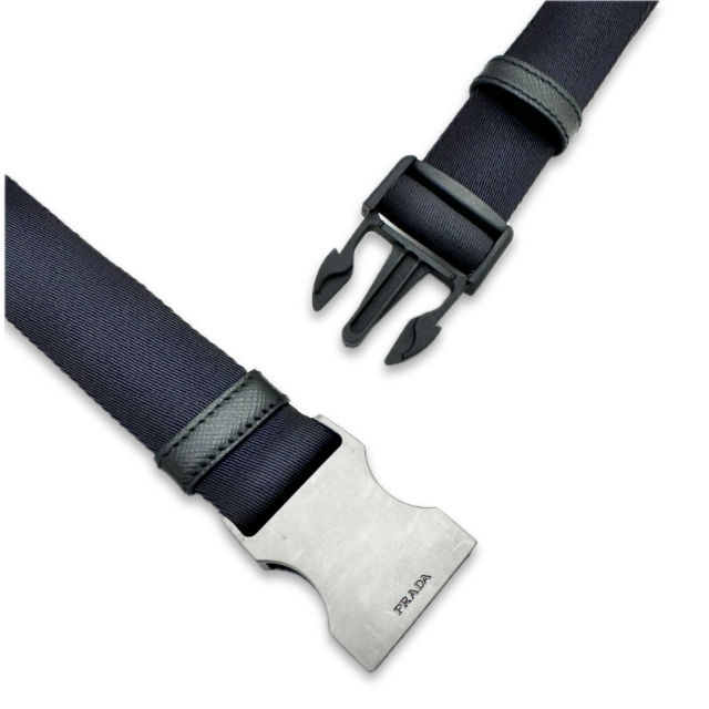 プラダ メンズ ナイロンキャンバスベルト ネイビー #90 #95 #105 PRADA