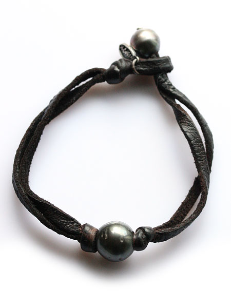 エム・コーエン M.Cohen | ブラックパール ブレスレット(ダーク