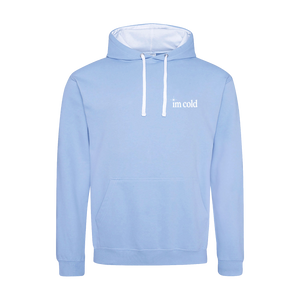 I'm Cold - Sky Blue/White Contrast Pullover – JVKE