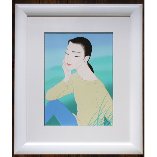 鶴田一郎「草原にて」シルクスクリーン版画(新品) | J-spirit gallery