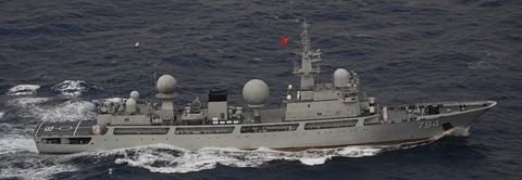 中国海軍艦艇1隻が沖縄本島と宮古島との間の海域を北西進（12月12日