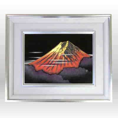 輪島塗 漆芸額 絵作品 沈金 蒔絵