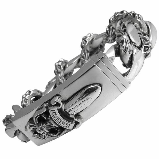 クロムハーツ IDブレスレット w/ダガー w/ファンシーリンク ID