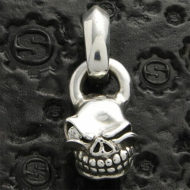 スターリンギア マイクロスカルペンダント w/ダイヤ | ジュエリー