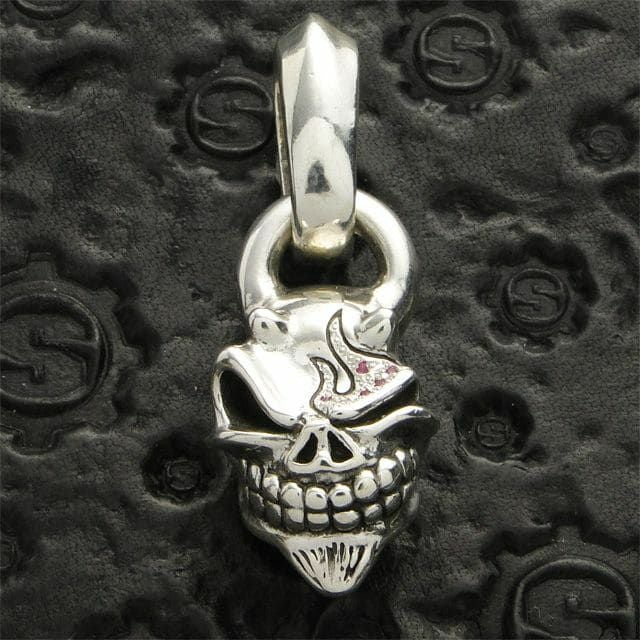 スターリンギア マイクロスカルペンダント w/サファイア | ジュエリー