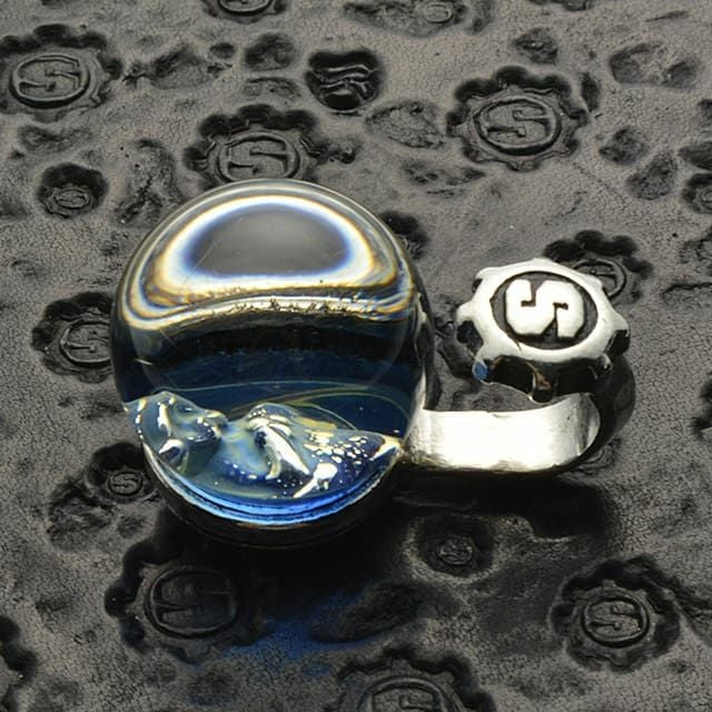 スターリンギア ニュー ミニ スカル マーブル ペンダント/プライメイト