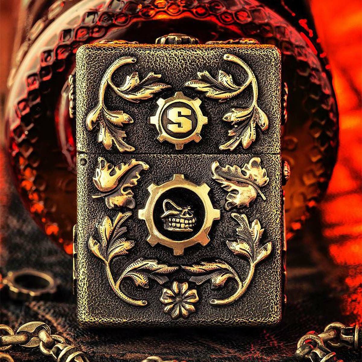 スターリンギア ワンオフカスタムブロンズニュージッポw/シルバー