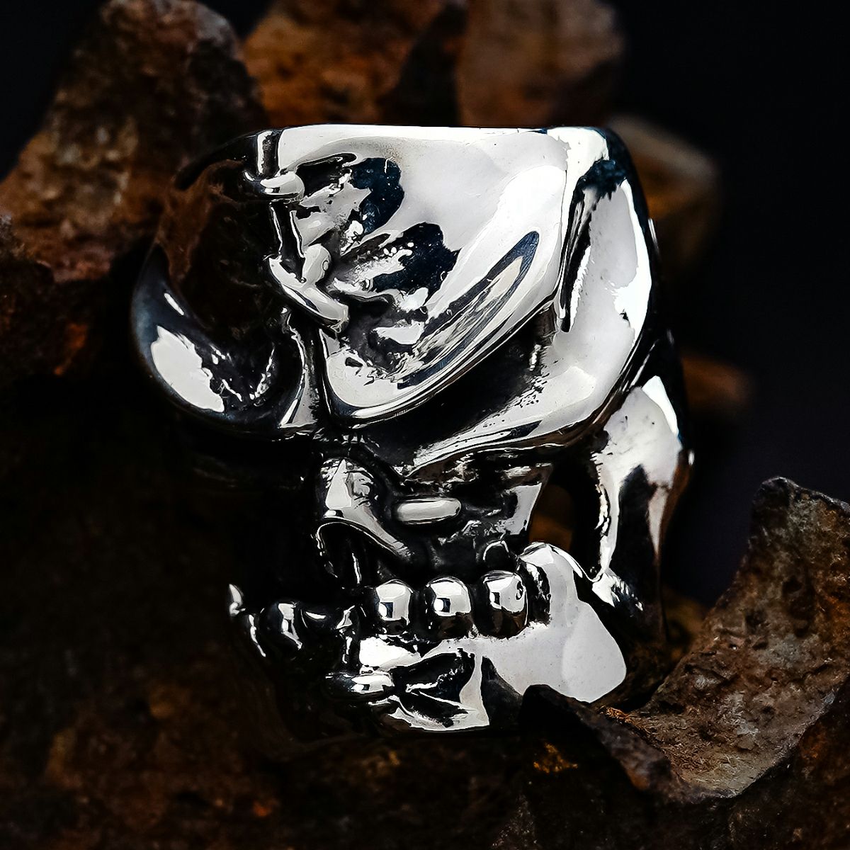 スターリンギア ニュースカルマーブルペンダント w/スカル/アメリカン