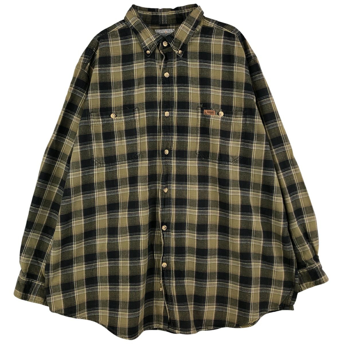 古着 カーハート Carhartt 長袖 ボタンダウン ライトネルチェック