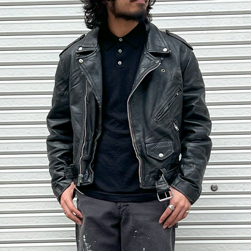 M Dolce & Gabbana ホワイトレザーライダースジャケット ドルチェ