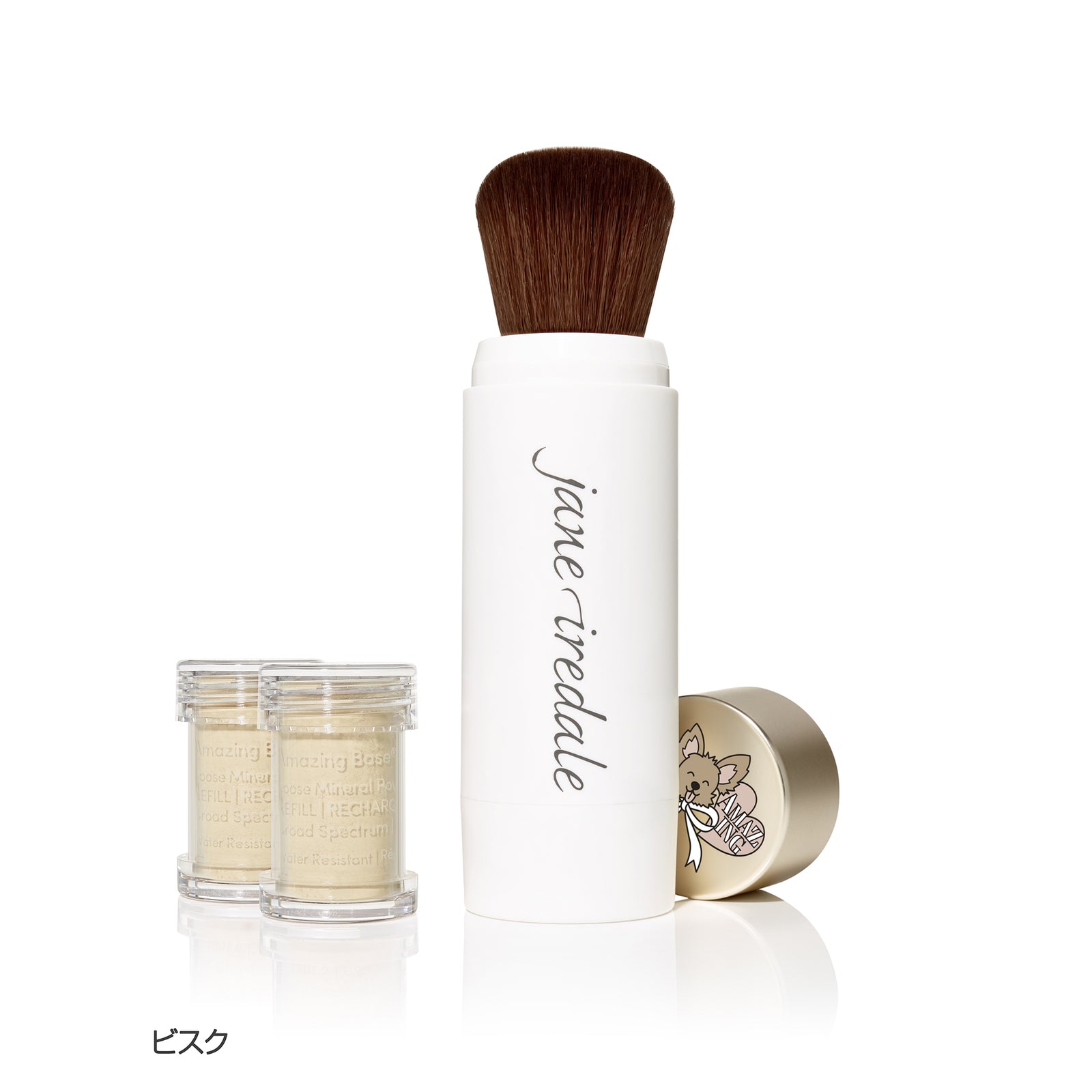 アメイジングベース ルースミネラルパウダ ブラシタイプ – Janeiredale
