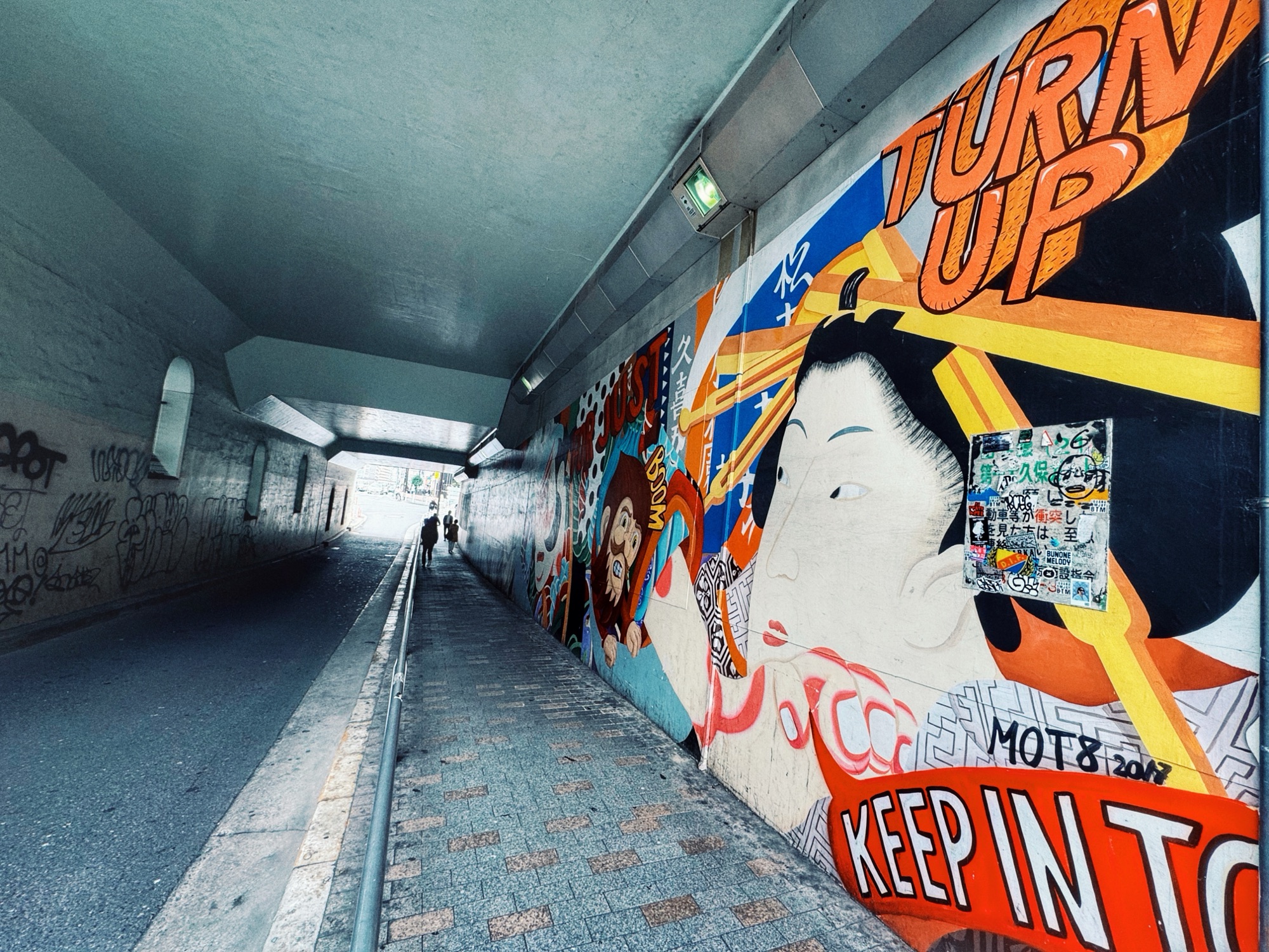 TOKYO (SHINJUKU,) JAPAN STREET ART: WELCOME TO SHINJUKU LIFE by