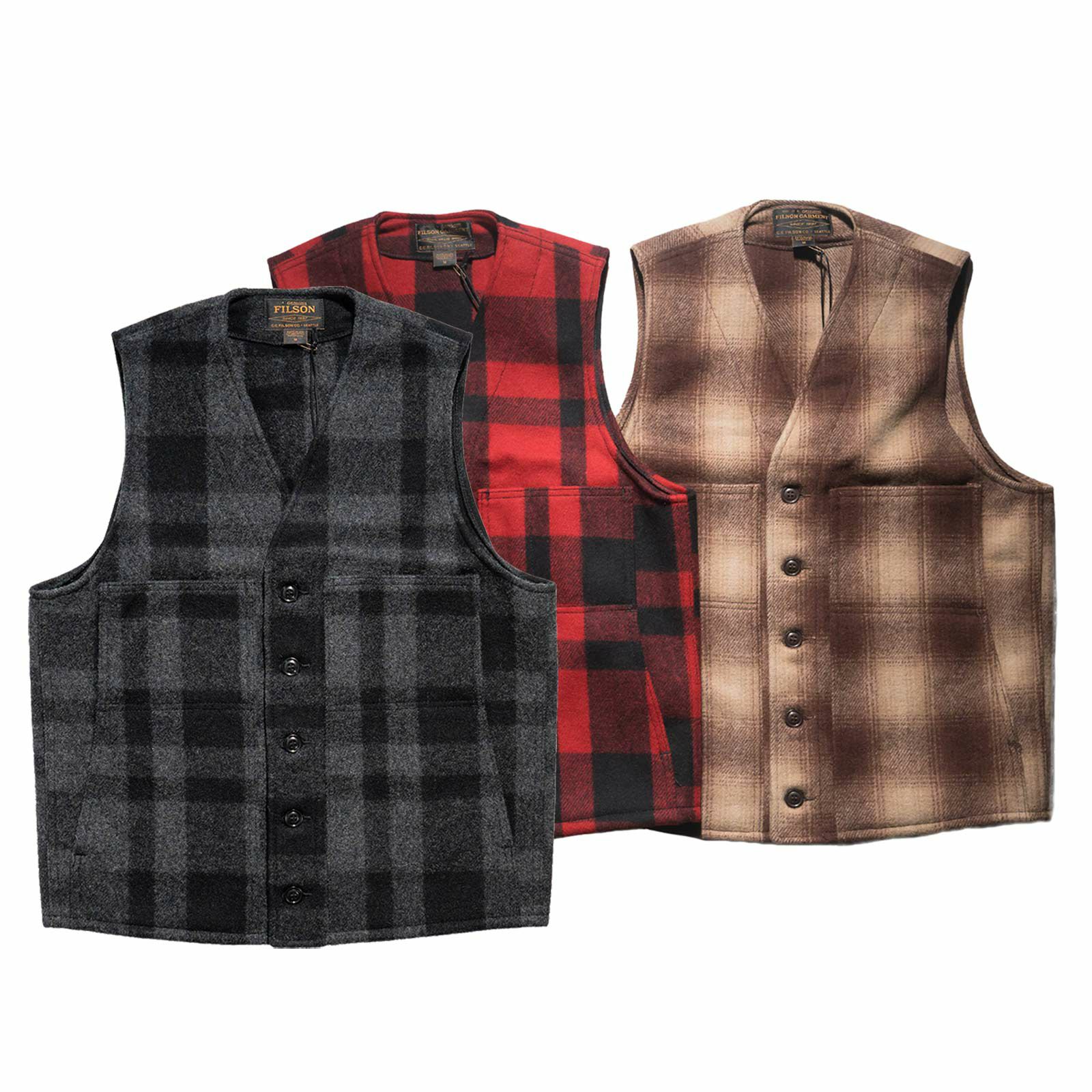 フィルソン FILSON マッキーノ ウール ベスト チェック | Jalana