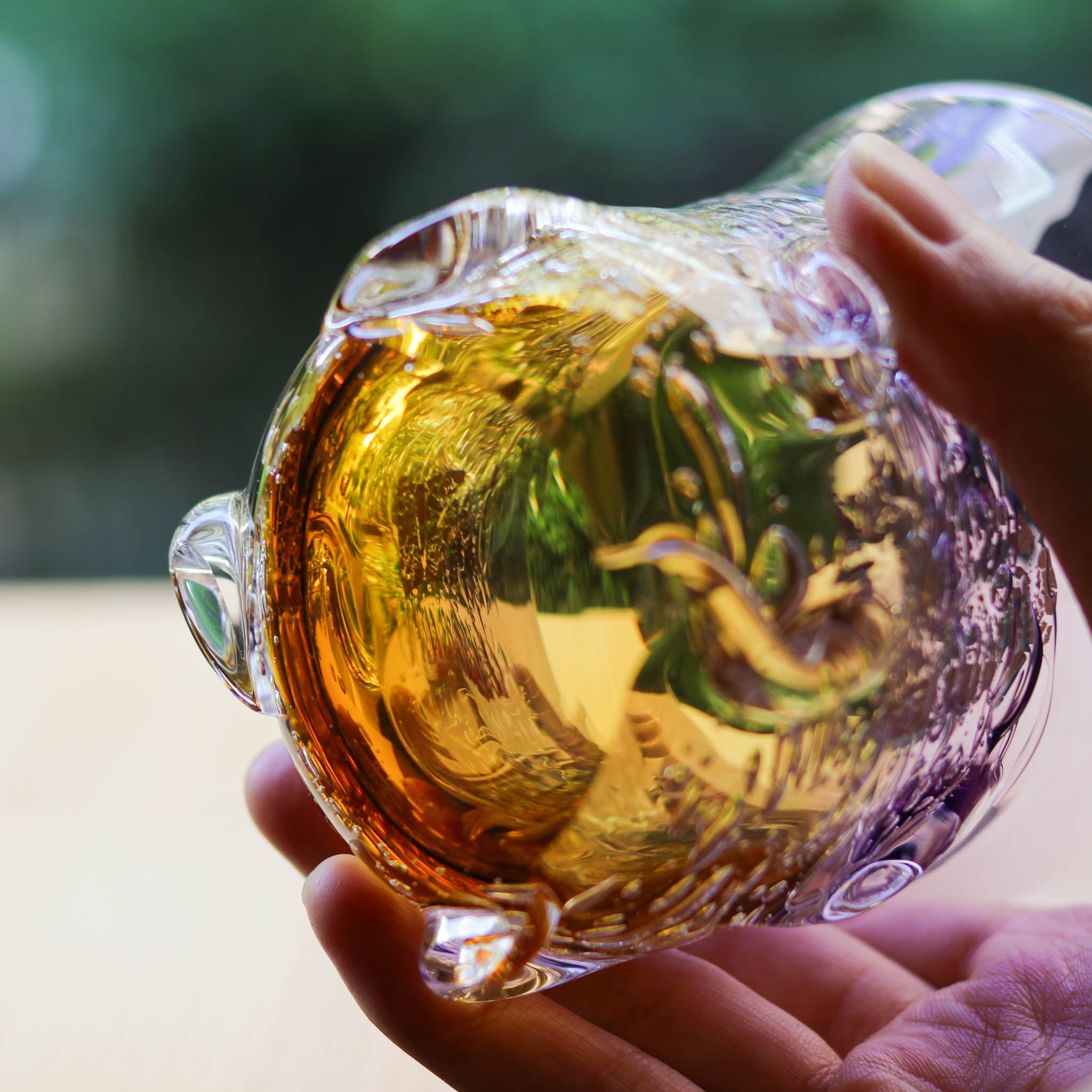 綾ガラス グラス | Jewelry Ice 氷の宝石 | スミレ アンバー | グラス