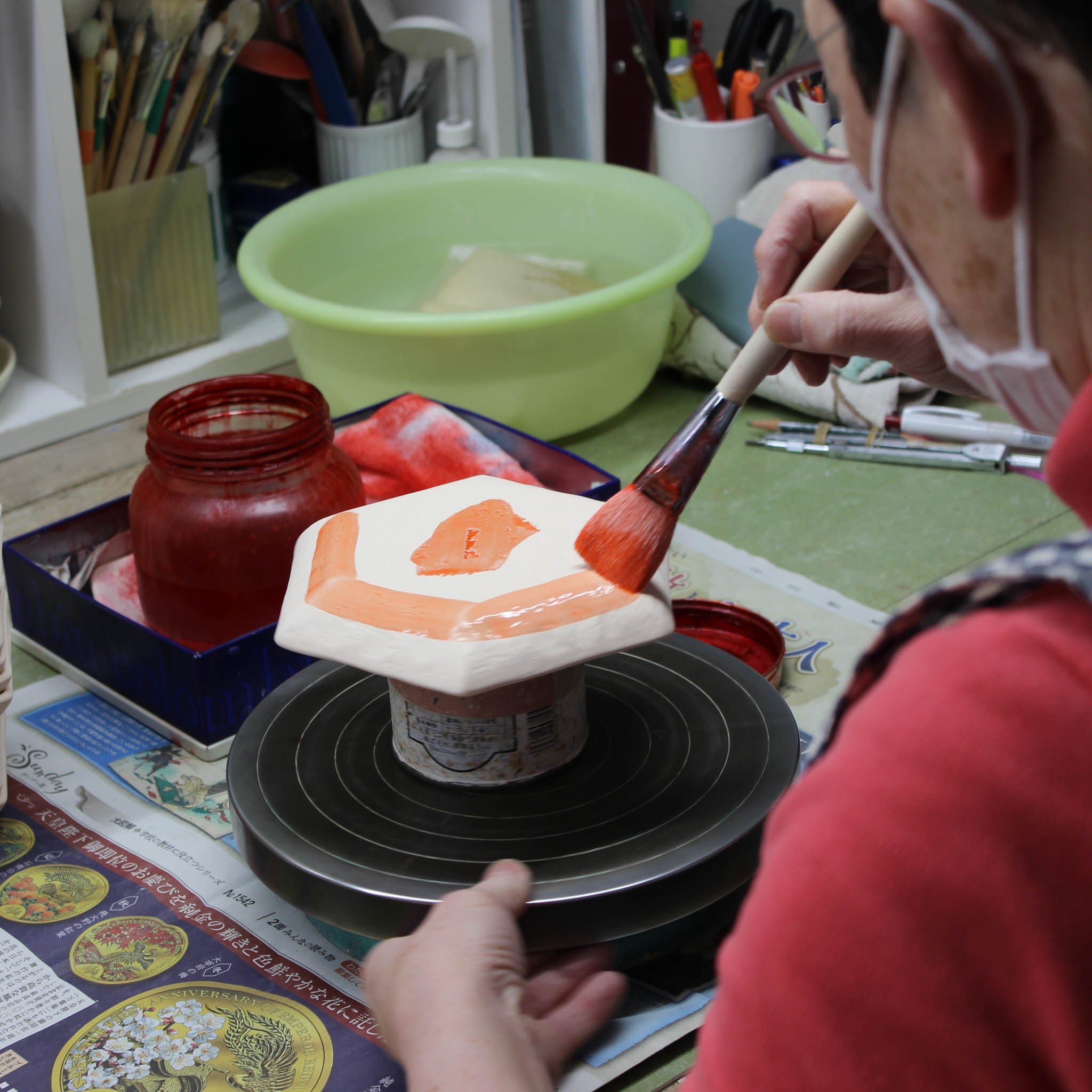 瀬戸焼 | マグカップ・取皿セット | にこやか | m.m.d.