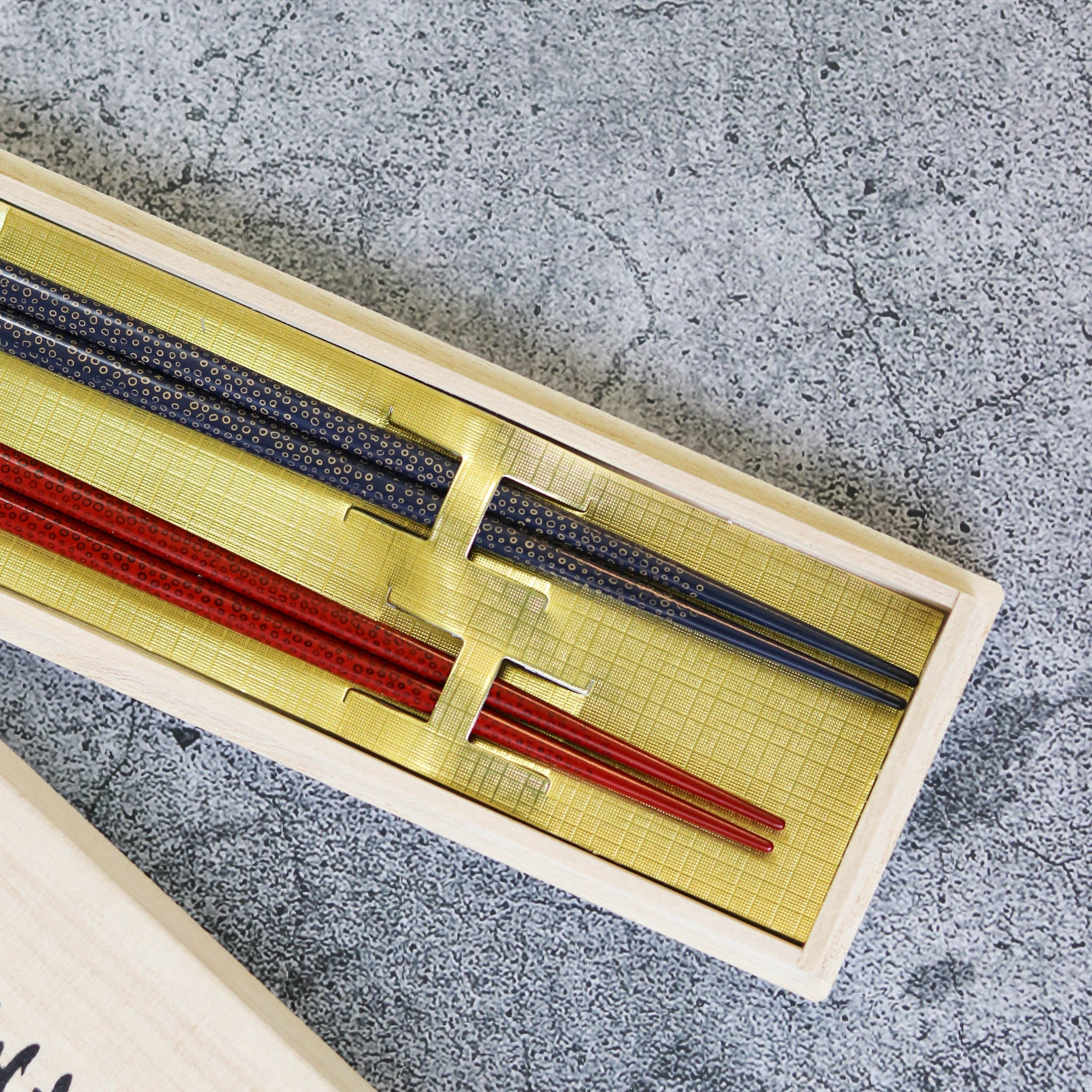 津軽塗 | 夫婦箸 七々子塗 | 藍・茜 | 小林漆器