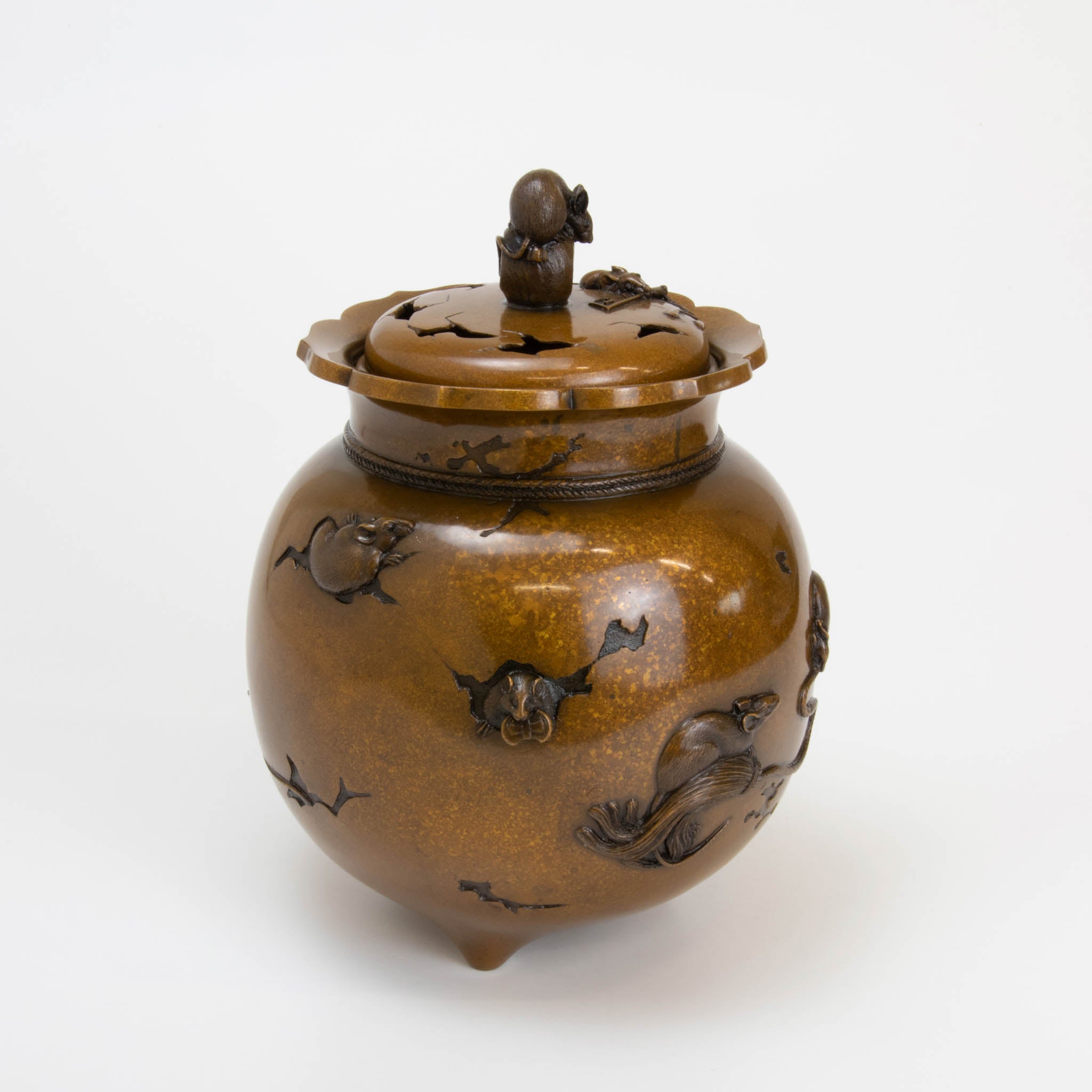 高岡銅器 香炉 | 福 焼色 | 銅 | 喜泉堂