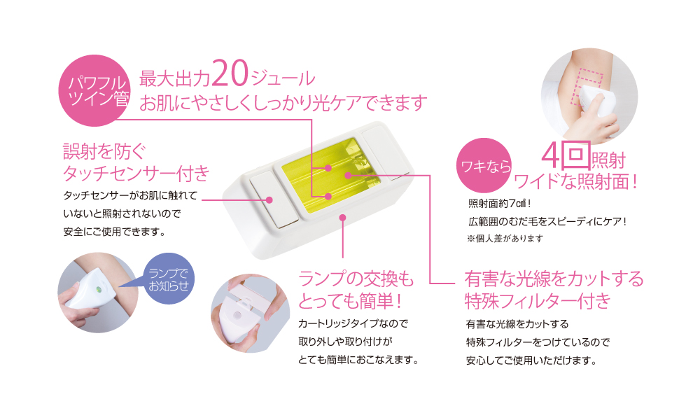 hikari epi pro 交換用ランプカートリッジ：ジャパンギャルズのムダ毛