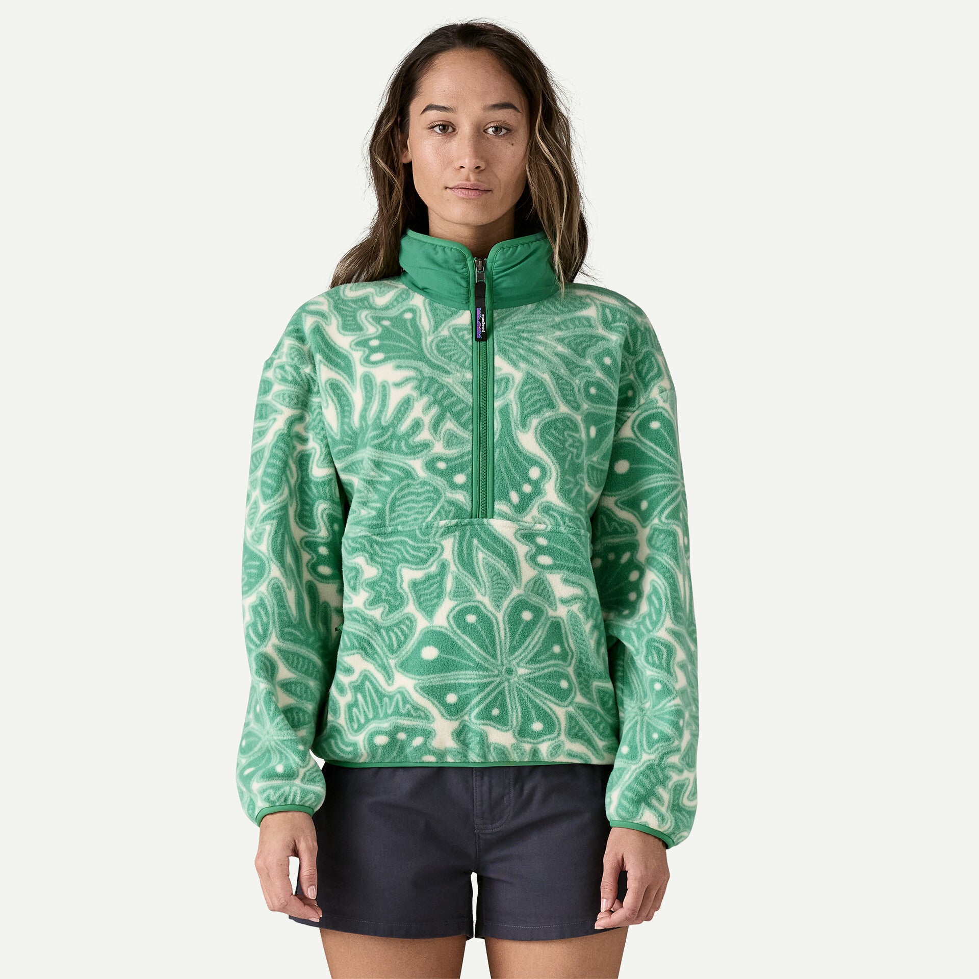 W's Synchilla Fleece Marsupial - Bees and Flowers / Heartleaf