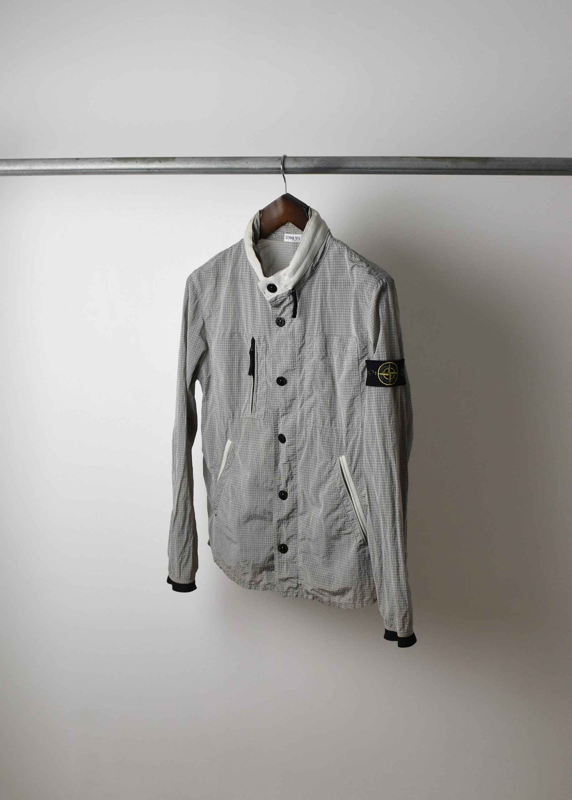 SS11 STONE ISLAND NYLON METAL GRID RIPSTOP JACKET (L) - Jazzy Badger