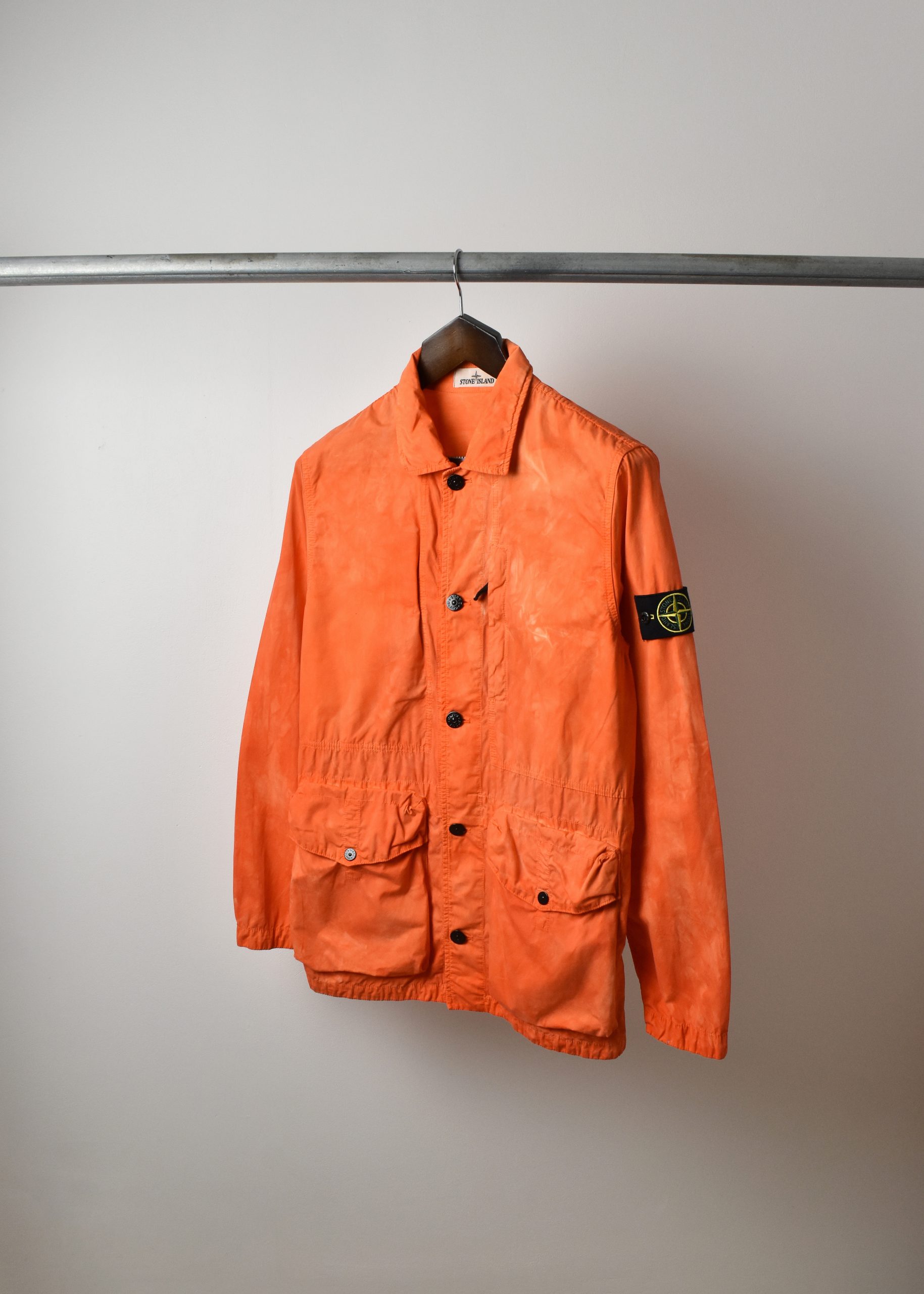 SS22 STONE ISLAND TELA SMERIGLIATA ACID WASH JACKET (L) - Jazzy Badger