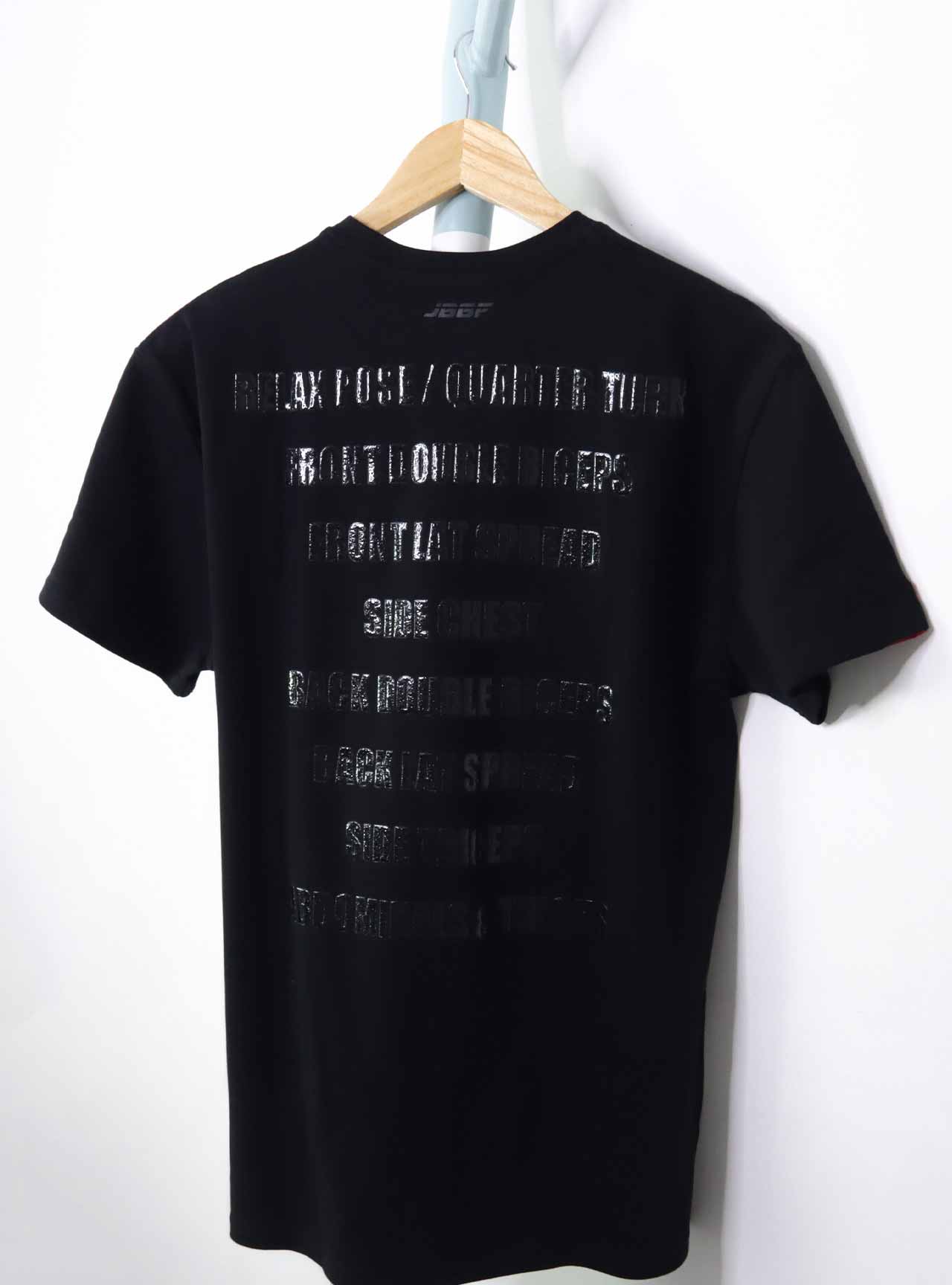 JBBF T-Shirt 黒T 刺繍x背面競技名 黒プリント – JBBF Store