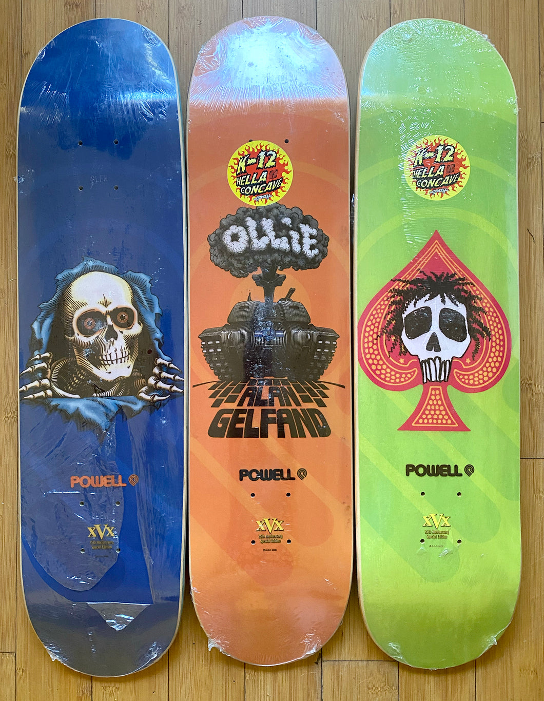 Powell 25th Anniversary Special Edition Skateboard Decks 2000 and