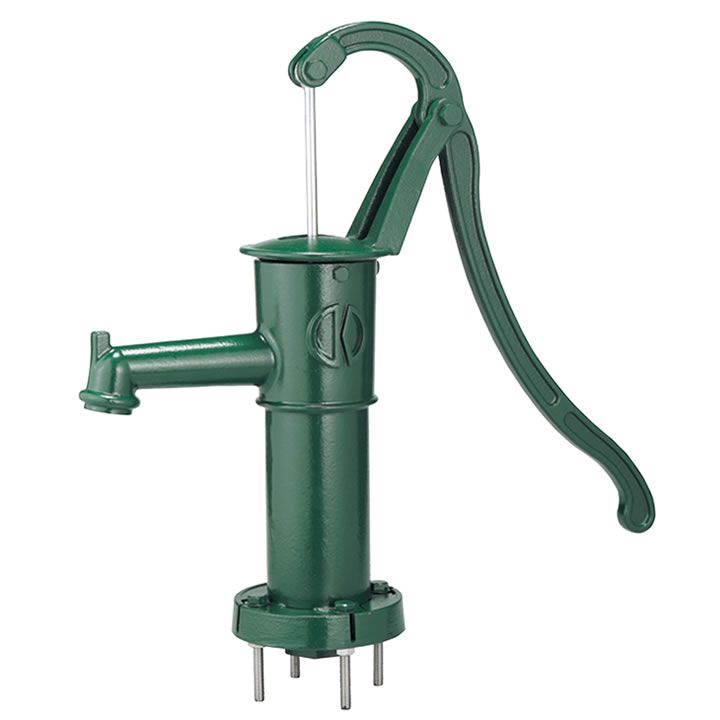 日本製 手押しポンプ 「ガーデン 井戸ポンプ 板付き：ジャパニーズ