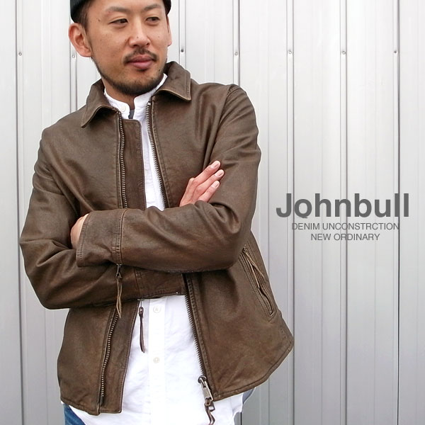 Johnbull(ジョンブル/Men's/メンゴートレザー シングル ライダース