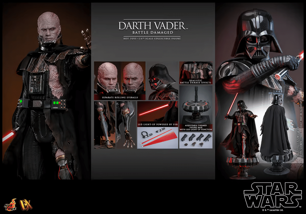 Hot Toys 1/6th - Darth Vader Battle Damaged - The Jedi Archives