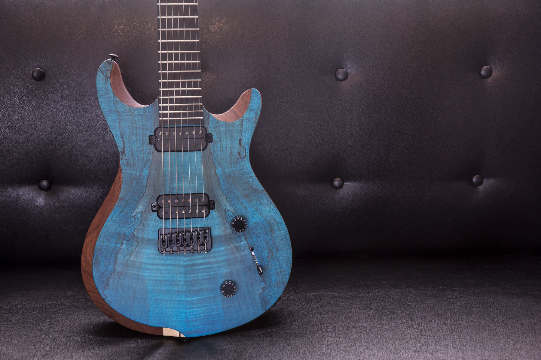 Edge 7 NT - Royal Blue Spalted Maple Standard | IN STOCK